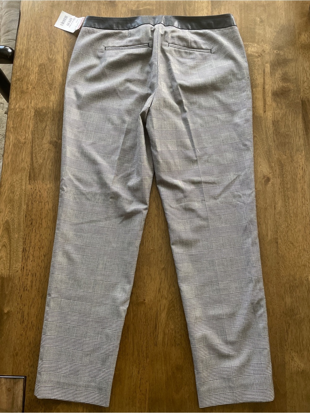 Talbots Petite Size 2P Gray Plaid Ankle Pants NWT Classic Career Trousers - Picture 7 of 9